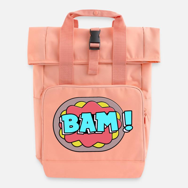 Bam! - Rolltop Rucksack mit zwei Griffen - Chintzrosa