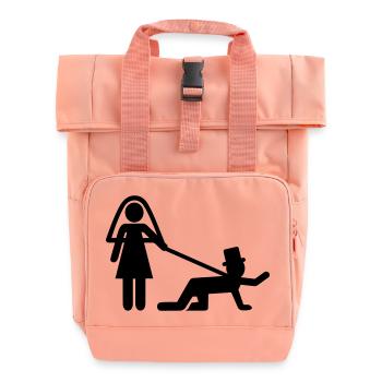 Mariage - Sac à dos Roll Top à deux anses - rose liberty - Devant
