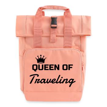 Reisen / Reisende / Urlaub / Tourismus - Rolltop Rucksack mit zwei Griffen - Chintzrosa - Vorne
