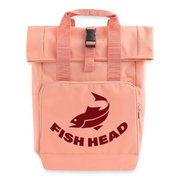 FISH HEAD - Roll Top Backpack with Two Handles - chintz rose - Front