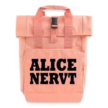 Alice is annoying - Roll Top Backpack with Two Handles - chintz rose - Front