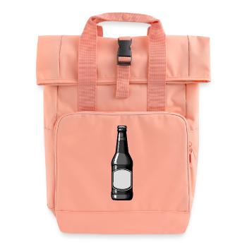 Bierflasche Bier - Rolltop Rucksack mit zwei Griffen - Chintzrosa - Vorne