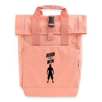 BORN TO WIN - Roll Top Backpack with Two Handles - chintz rose - Front