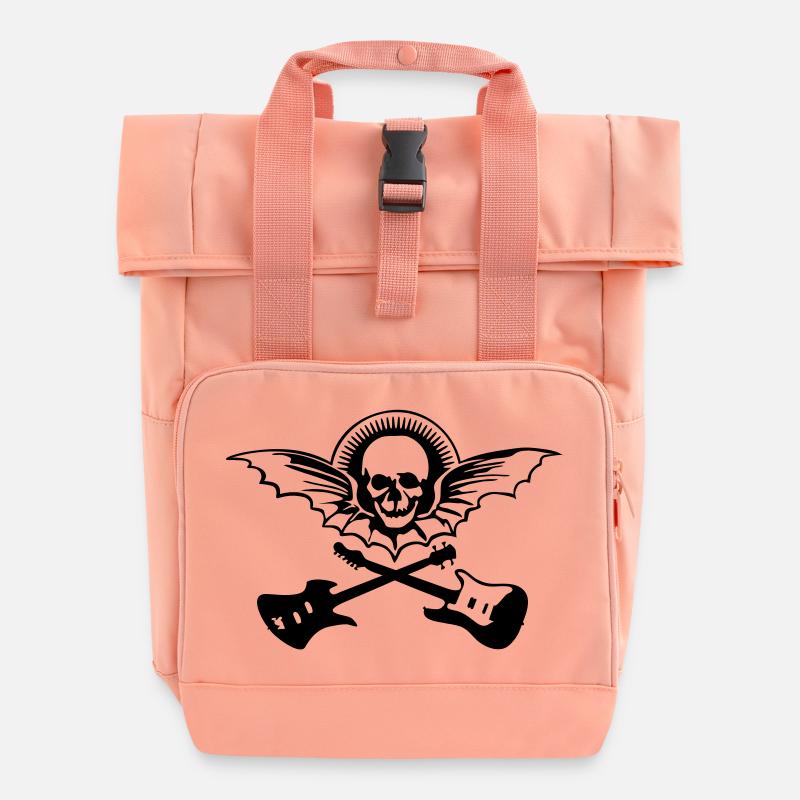 flugschaedel_092011_a_1c - Sac à dos Roll Top à deux anses - rose liberty