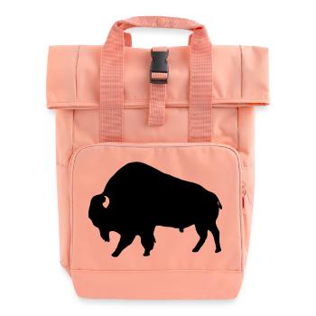 Bison - Rolltop Rucksack mit zwei Griffen - Chintzrosa - Vorne