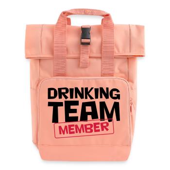 Drinking Team : Member - Sac à dos Roll Top à deux anses - rose liberty - Devant