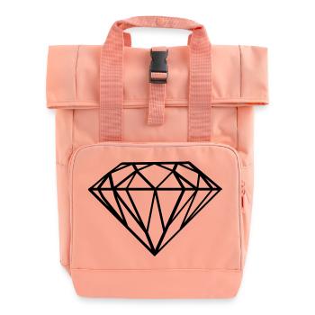diamant - Rolltop Rucksack mit zwei Griffen - Chintzrosa - Vorne
