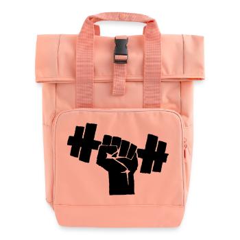 POIDS de formation de culturisme soulever des - Sac à dos Roll Top à deux anses - rose liberty - Devant