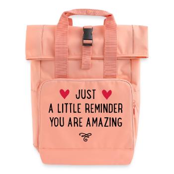amazing - Rolltop Rucksack mit zwei Griffen - Chintzrosa - Vorne