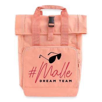 malle party crew sonnenbrille - Rolltop Rucksack mit zwei Griffen - Chintzrosa - Vorne