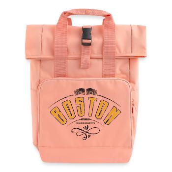 Boston Grunge-Effekt - Rolltop Rucksack mit zwei Griffen - Chintzrosa - Vorne