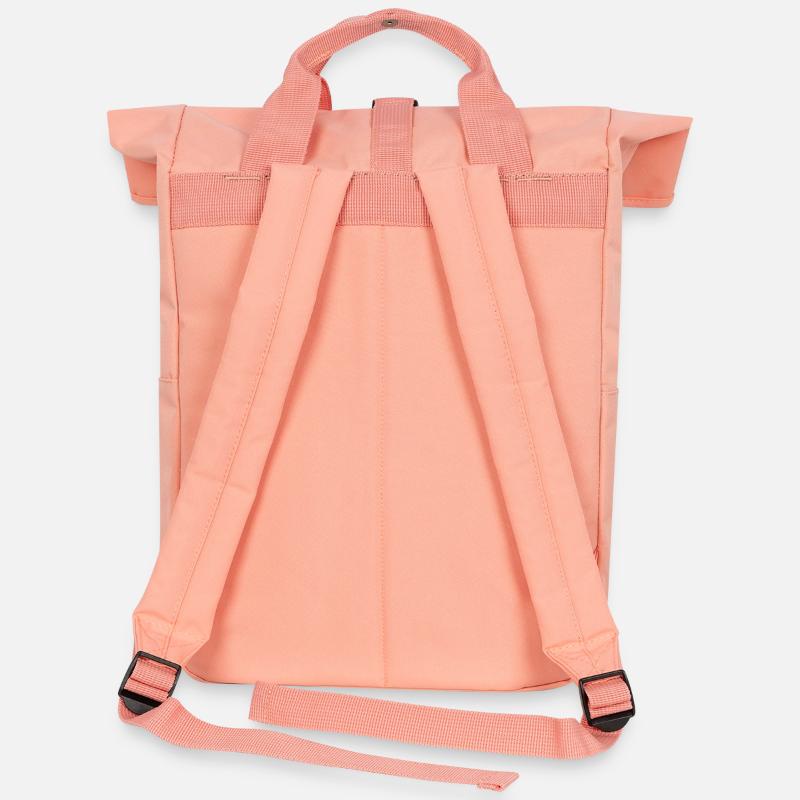 Deco pattern cube colored Roll Top Backpack with Two Handles