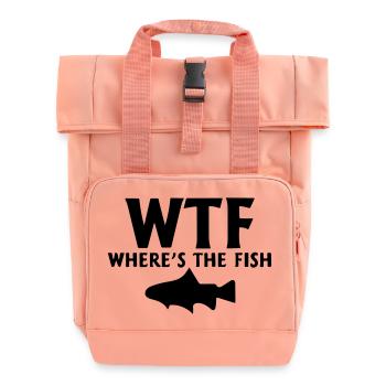 wtf où est le poisson - Sac à dos Roll Top à deux anses - rose liberty - Devant