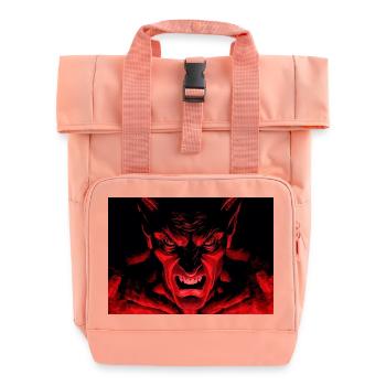 Der Teufel - Rolltop Rucksack mit zwei Griffen - Chintzrosa - Vorne