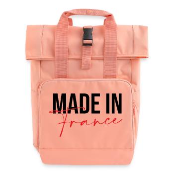 Made in France - Sac à dos Roll Top à deux anses - rose liberty - Devant