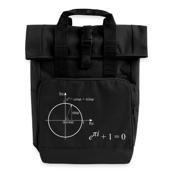 Die schönsten Muster der Mathematik - Rolltop Rucksack mit zwei Griffen - Schwarz - Vorne