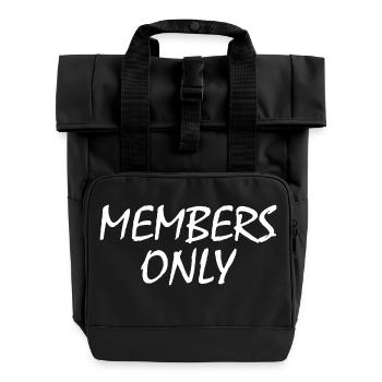 members only - Sac à dos Roll Top à deux anses - noir - Devant