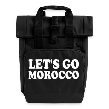 Morocco - Roll Top Backpack with Two Handles - black - Front