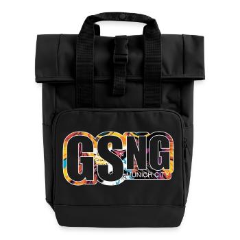 Giesing - the other district of Munich! - Roll Top Backpack with Two Handles - black - Front