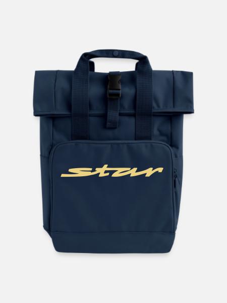 star - Rolltop Rucksack mit zwei Griffen - Navy