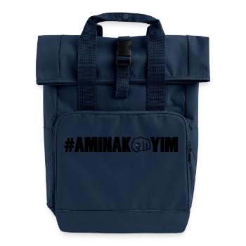 Aminakoyim - Sac à dos Roll Top à deux anses - bleu marine - Devant