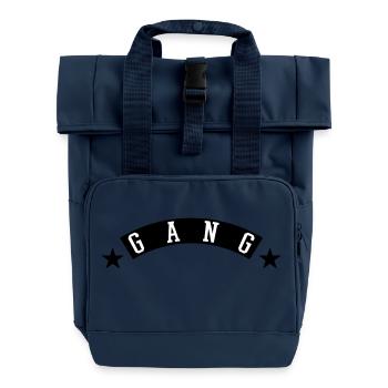 Gang - Roll Top Backpack with Two Handles - navy - Front