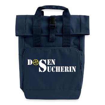 Dosensucherin - 2colors - 2011 - Roll Top Backpack with Two Handles - navy - Front