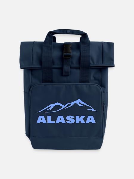 ALASKA - Rolltop Rucksack mit zwei Griffen - Navy