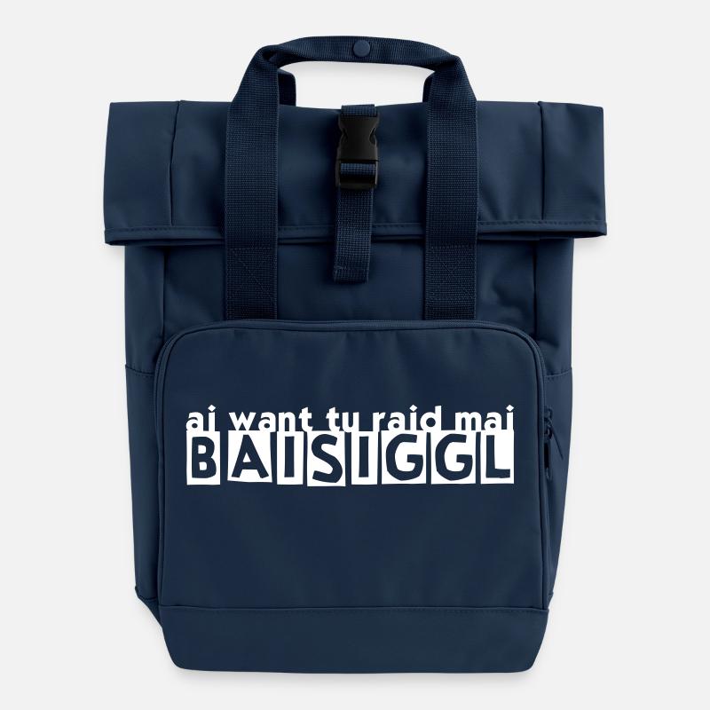 BAISIGGL - Rolltop Rucksack mit zwei Griffen - Navy