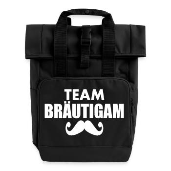 Team bräutigam - Rolltop Rucksack mit zwei Griffen - Schwarz - Vorne