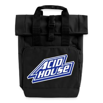 Saures Haus - Rolltop Rucksack mit zwei Griffen - Schwarz - Vorne