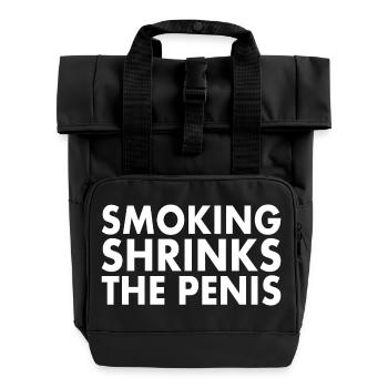 Smoking shrinks the penis - Sac à dos Roll Top à deux anses - noir - Devant