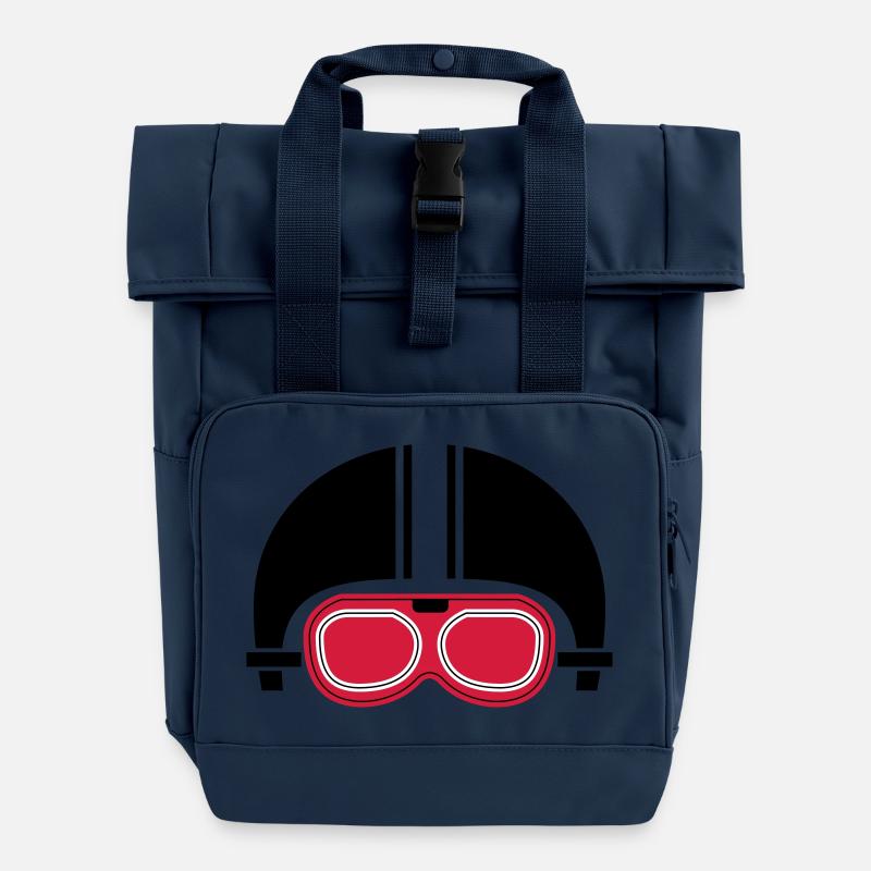motorbike - Sac à dos Roll Top à deux anses - bleu marine