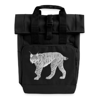 Lynxbw - Rolltop Rucksack mit zwei Griffen - Schwarz - Vorne