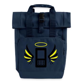 smartphone_engel_02 - Sac à dos Roll Top à deux anses - bleu marine - Devant