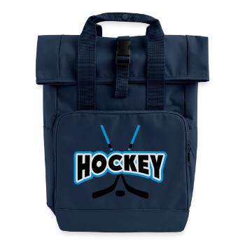 Hockey - Rolltop Rucksack mit zwei Griffen - Navy - Vorne