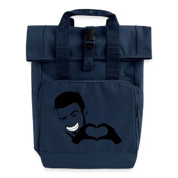 Stefan Herz - Rolltop Rucksack mit zwei Griffen - Navy - Vorne
