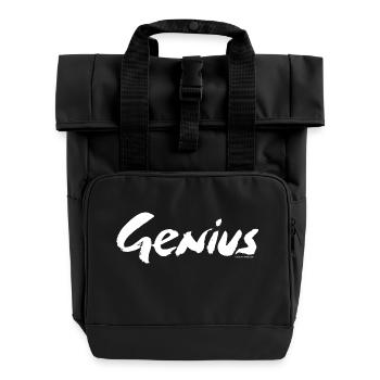 Genius - Roll Top Backpack with Two Handles - black - Front