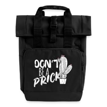 Son fils de pute - Sac à dos Roll Top à deux anses - noir - Devant