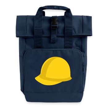 helmet - Roll Top Backpack with Two Handles - navy - Front