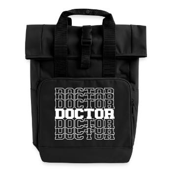 médecin - Sac à dos Roll Top à deux anses - noir - Devant