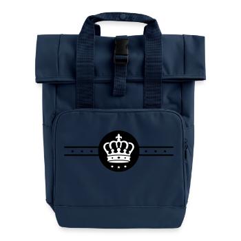 Élément de couronne - Sac à dos Roll Top à deux anses - bleu marine - Devant