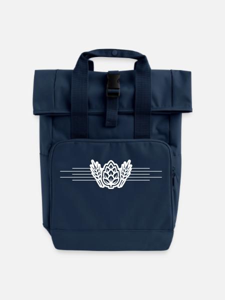 Hopfen Brauerei - Rolltop Rucksack mit zwei Griffen - Navy