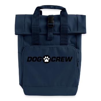 Hunde Crew Hundepfote - Rolltop Rucksack mit zwei Griffen - Navy - Vorne