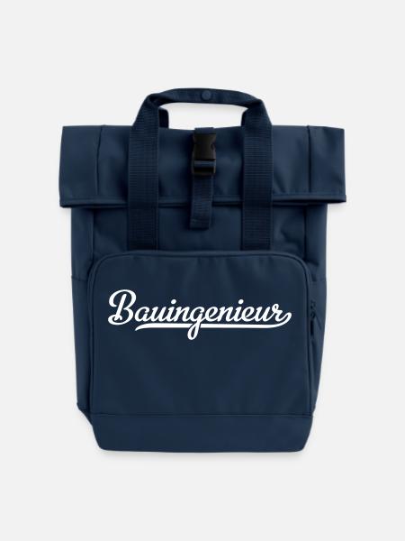 Bauingenieur - Rolltop Rucksack mit zwei Griffen - Navy