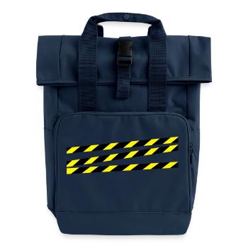 construction__f2 - Rolltop Rucksack mit zwei Griffen - Navy - Vorne
