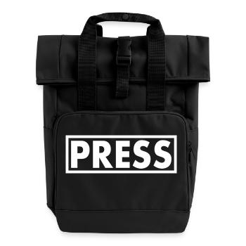 Press - Sac à dos Roll Top à deux anses - noir - Devant
