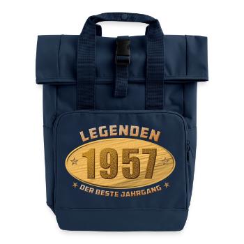 Legenden 1957 - Rolltop Rucksack mit zwei Griffen - Navy - Vorne