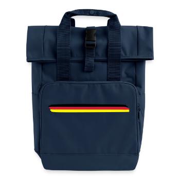 germany_3__f3 - Rolltop Rucksack mit zwei Griffen - Navy - Vorne