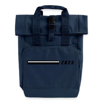 2025 Jahr - Rolltop Rucksack mit zwei Griffen - Navy - Vorne